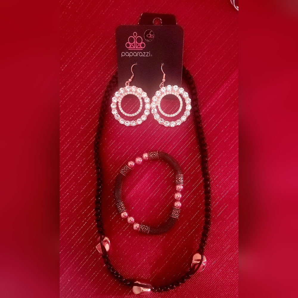 Necklace, Earrings, Bracelet